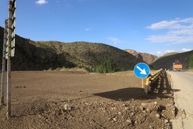 خسارت سیل به اراضی باغی و زراعی روستای افیل در شهرستان اهر