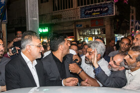 حضور علیرضا زاکانی در جمع مردم تهران
