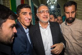 حضور علیرضا زاکانی در جمع مردم تهران