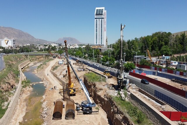 تکمیل حفاری ۷۷ شمع و عملیات سبدبافی ۸۶ شمع در پروژه تقاطع غیرهمسطح بجنورد