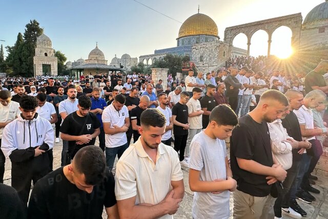 بازداشت فلسطینیها در یورش اشغالگران به اردوگاه الفارعه در اولین روز عید قربان