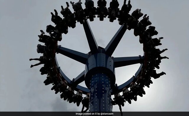 حادثه در یک شهربازی در آمریکا؛ حدود ۳۰ نفر از چرخ‌وفلکِ وارونه، آویزان ماندند