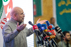 محمدباقر قالیباف نامزد انتخابات چهاردهمین دوره ریاست جمهوری در گردهمایی کارگران و بازنشستگان