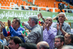 گردهمایی کارگران و بازنشستگان با حضور محمدباقر قالیباف