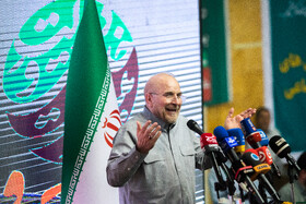محمدباقر قالیباف نامزد انتخابات چهاردهمین دوره ریاست جمهوری در گردهمایی کارگران و بازنشستگان