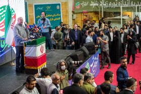 محمدباقر قالیباف نامزد انتخابات چهاردهمین دوره ریاست جمهوری در گردهمایی کارگران و بازنشستگان