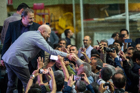 محمدباقر قالیباف نامزد انتخابات چهاردهمین دوره ریاست جمهوری در گردهمایی کارگران و بازنشستگان