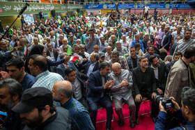 گردهمایی کارگران و بازنشستگان با حضور محمدباقر قالیباف