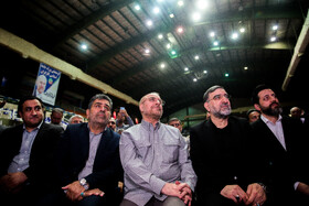 محمدباقر قالیباف نامزد انتخابات چهاردهمین دوره ریاست جمهوری در گردهمایی کارگران و بازنشستگان