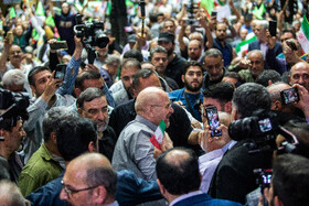 محمدباقر قالیباف نامزد انتخابات چهاردهمین دوره ریاست جمهوری در گردهمایی کارگران و بازنشستگان