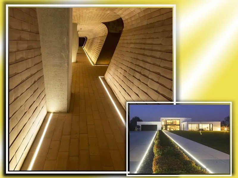 چگونه چراغ خطی را به صورت دفنی استفاده کنیم