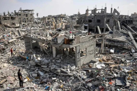 بمباران صهیونیست‌ها در غزه ۳۹ میلیون تُن آوار بر جای گذاشته است