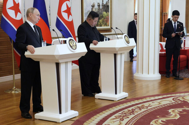 پوتین: معاهده با کره‌شمالی کمک متقابل را در صورت حمله فراهم می‌کند