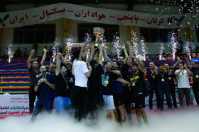 جشن قهرمانی طبیعت اسلامشهر در فینال لیگ برتر بسکتبال ایران
