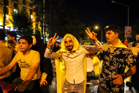 شادی مردم اصفهان پس قهرمانی تیم فوتبال سپاهان در جام حذفی