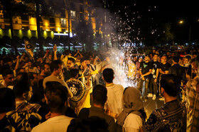 شادی مردم اصفهان پس قهرمانی تیم فوتبال سپاهان در جام حذفی