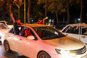 شادی مردم اصفهان پس قهرمانی تیم فوتبال سپاهان در جام حذفی