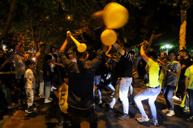 شادی مردم اصفهان پس قهرمانی تیم فوتبال سپاهان در جام حذفی