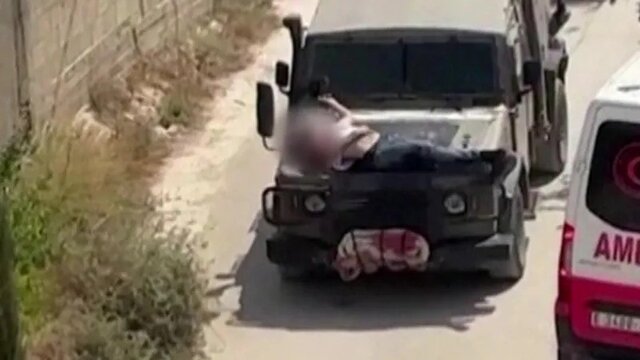 واکنش حماس به استفاده اشغالگران از جوانی فلسطینی به عنوان سپر انسانی