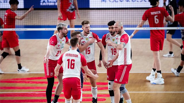 عکس آرشیوی است برد آسان والیبال لهستان در المپیک پاریس