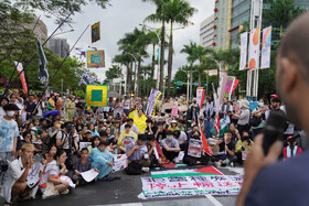 تظاهرات شهروندان و فعالان مدنی تایوان در حمایت از مردم غزه