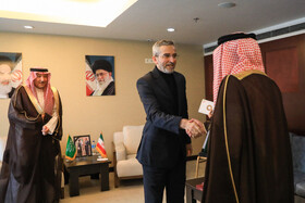 دیدار علی باقری با معاون وزیر عربستان در نشست مجمع گفتگوی همکاری آسیا