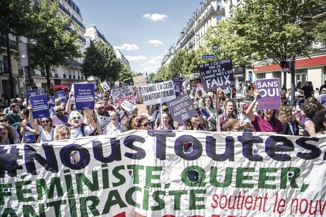 تظاهرات در فرانسه علیه جناح راست افراطی