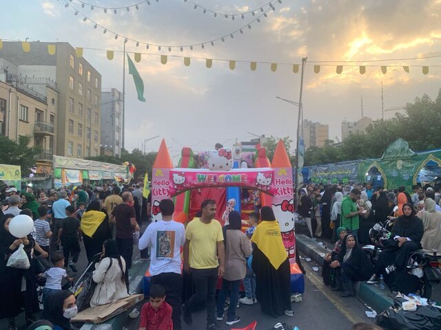 مهمونی ۱۰ کیلومتری غدیر با چاشنی انتخابات در تهران + عکس و فیلم