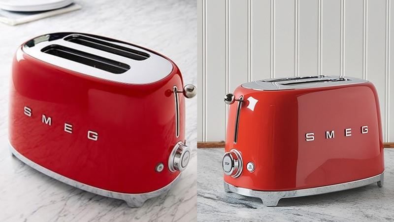 تجربه یک صبحانه دلپذیر با توستر نان اسمگ رنگ قرمز
