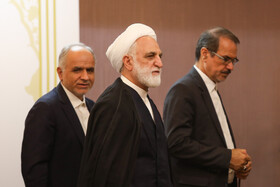 غلامحسین اژه ای٬ رئیس قوه قضاییه در نشست با سفرای کشورهای خارجی
