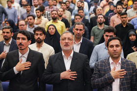 نشست انتخاباتی علیرضا زاکانی در دانشکده علوم سیاسی دانشگاه تهران