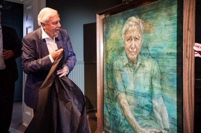 رونمایی از پرتره جدید نقاش جنجالی