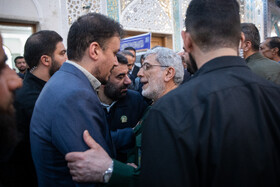 سردار قاآنی، فرمانده سپاه قدس در مراسم اربعین شهادت حسین امیرعبداللهیان
