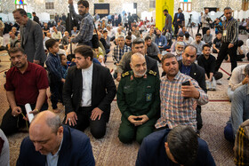 سردار سلامی، فرمانده کل سپاه در مراسم اربعین شهادت حسین امیرعبداللهیان
