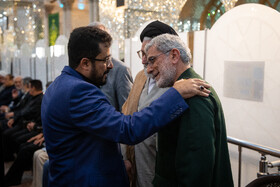 ابراهیم الدیلمی، سفیر دولت نجات ملی یمن و سردار قاآنی، فرمانده سپاه قدس در مراسم اربعین شهادت حسین امیرعبداللهیان