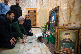 سردار قاآنی، فرمانده سپاه قدس و در مراسم اربعین شهادت حسین امیرعبداللهیان