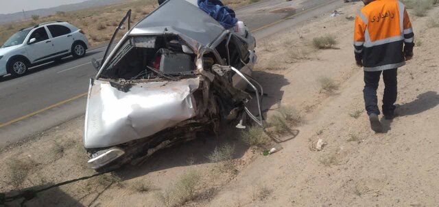 عکس تزئینی ست واژگونی پراید در جاده میامی به سبزوار ۵ مصدوم به جای گذاشت