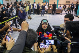 حضور معصومه ابتکار در انتخابات چهاردهمین دوره ریاست‌جمهوری - حسینیه جماران