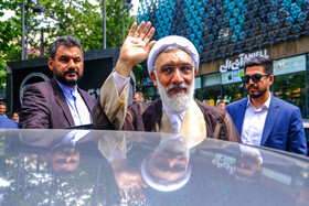حضور مصطفی پورمحمدی در انتخابات چهاردهمین دوره ریاست‌جمهوری - حسینیه ارشاد