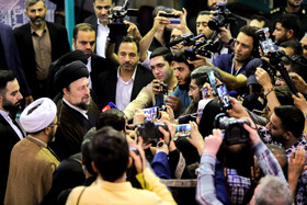 حضور سید حسن خمینی در انتخابات چهاردهمین دوره ریاست‌جمهوری - حسینیه جماران