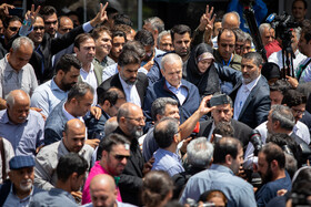 حضور مسعود پزشکیان در انتخابات چهاردهمین دوره ریاست‌جمهوری - بیمارستان فیروزآبادی شهر ری