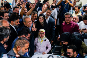 حضور مسعود پزشکیان در انتخابات چهاردهمین دوره ریاست‌جمهوری