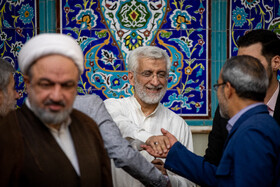 حضور سعید جلیلی در انتخابات چهاردهمین دوره ریاست‌جمهوری - مسجد امام حسن مجتبی (ع)