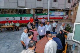 انتخابات چهاردهمین دوره ریاست‌جمهوری در تهران ـ مسجد الجواد (ع) میدان هفت تیر