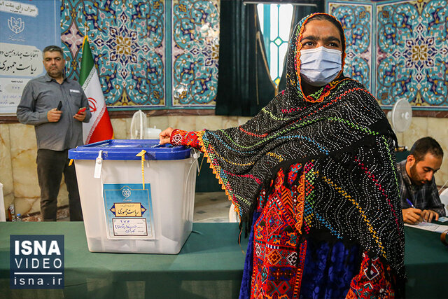 ویدیو/ رضایت مردم از روند رای‌گیری پای صندوق‌های رای