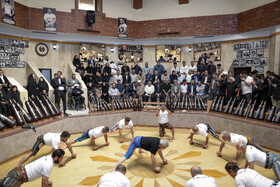 سعید جلیلی در جمع ورزشکاران در زورخانه شهدای کن