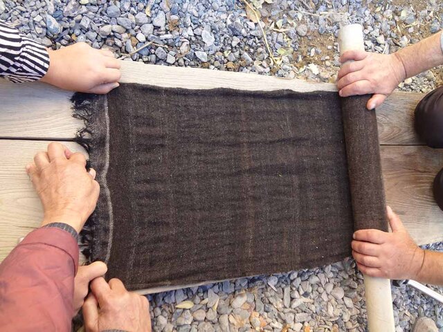 از بافت جاجیم انگشتی تا مهارت بافت سیاه چادر