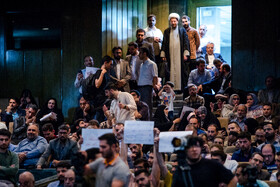 حضور سعید جلیلی در دانشگاه علوم پزشکی ایران