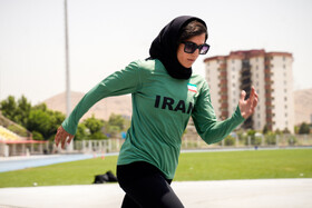 هاجر صفرزاده در اردوی تیم دوومیدانی کم‌بینای ایران برای حضور در پارالمپیک پاریس