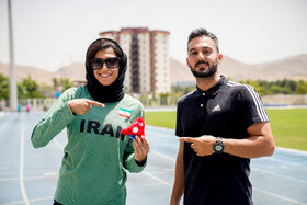 هاجر صفرزاده در اردوی تیم دوومیدانی کم‌بینای ایران برای حضور در پارالمپیک پاریس